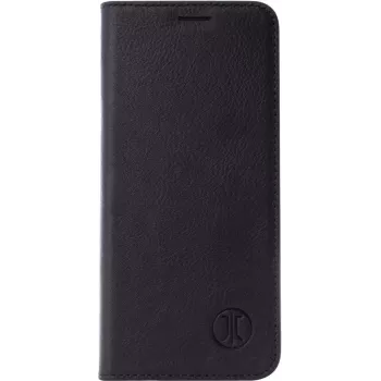 Etui ochronne BookCase do Apple iPhone 17 od jt berlin — czarna skóra naturalna