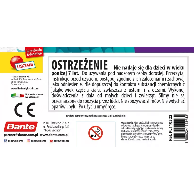 Ręczny ściskacz Liscianigiochi Slumi Science Axolotl model 304-PL110322 do zabawy edukacyjnej