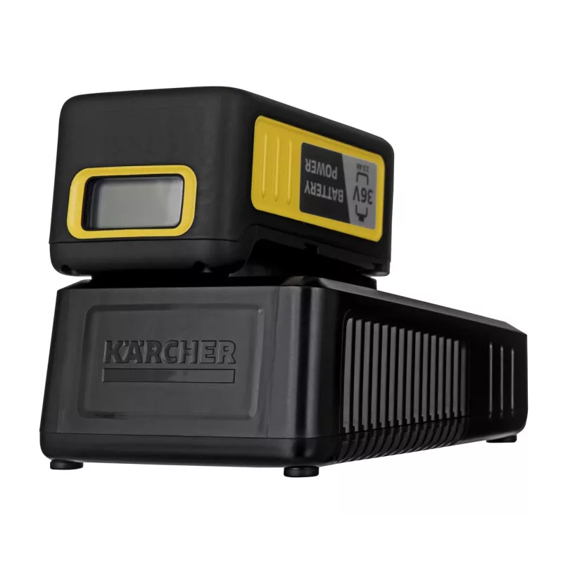 Zestaw baterii i ładowarki Karcher Starter Kit Battery Power 36/25 — 36 V, 2500 mAh, żółty