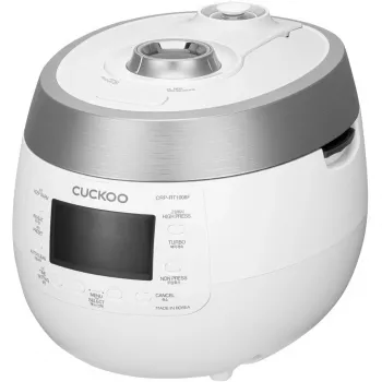 Cuckoo CRP-RT1008F, Biały, 1,8 l, Aluminium, LED, Przyciski, 1,2 m