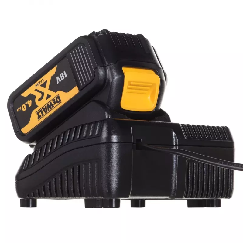 Zestaw narzędzi akumulatorowych DeWalt DCK2062M2T — wiertarko-wkrętarka DCD709 + zakrętarka udarowa DCF809 1/4 cala 18V, 2×akumulatory 4,0 Ah, walizka TSTAK II
