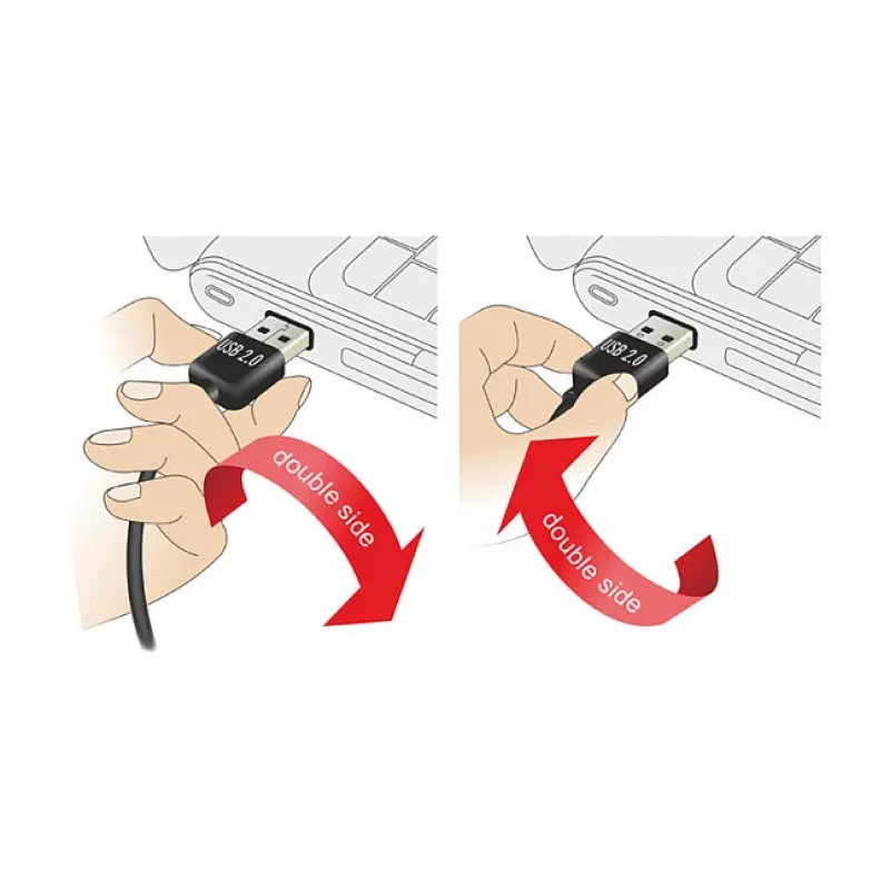 Kabel USB DeLOCK 1m USB 2.0 A - micro-B m/m Czarny