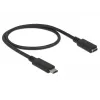 Kabel USB DeLOCK 85532 USB 3.2 Gen 1 0.5m USB C Czarny
