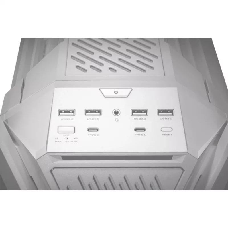 ASUS ROG GR701 Hyperion Biały, PC, Biały, ATX, EATX, micro ATX, Mini-ITX, Aluminium, Multi, Przód