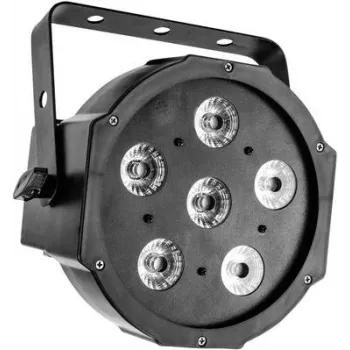 Lampa efektowa LED EUROLITE SLS-6 z 6 diodami LED, kompaktowa lampa sceniczna/efektowa