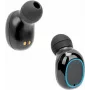 Manhattan Bluetooth In-Ear Headphones, Czarny, Microphone, Integrated Controls, Sweatproof, Noise Isolating, 5 hour usage time, Max Range 10m, Charging Case with Powerbank (1200mAh), Bluetooth v5.0, USB-A charging kabel included, 3 Year Warranty