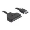 Kabel SATA DeLOCK ESATAP-100 0.5m czarny