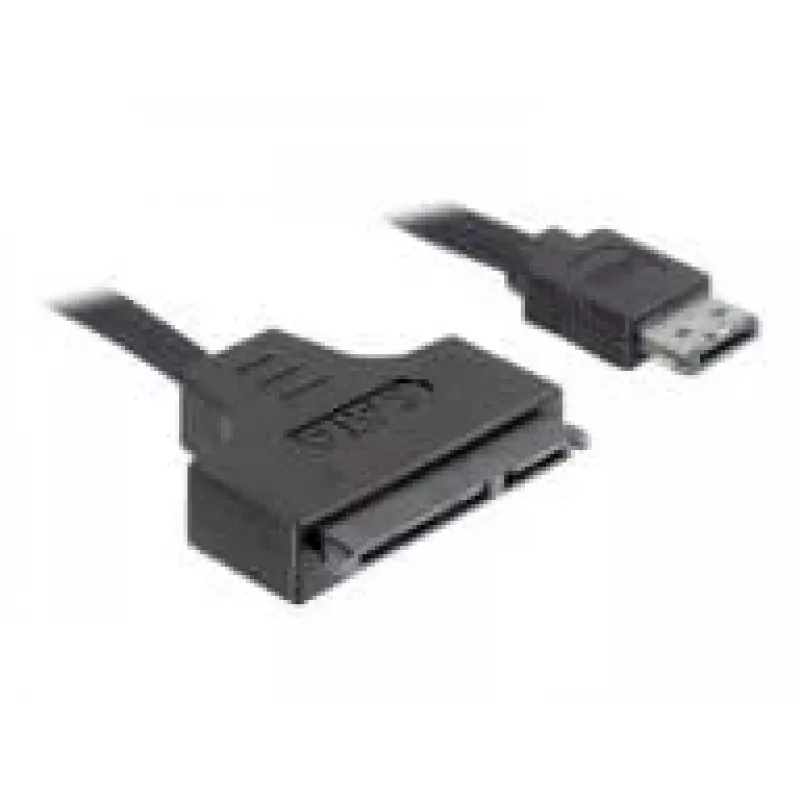 Kabel SATA DeLOCK ESATAP-100 0.5m czarny