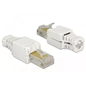 Złącze przewodowe DeLOCK 86415 RJ-45 biały