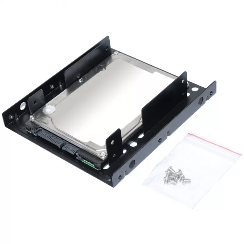 Rama montażowa ultron wewnętrzna 2x2.5 SSD/HDD metalowa czarna (377215)