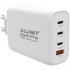 Zasilacz ALLNET PSU-GaNPD-USB-1A3C-130W — 130W, 1× USB-A, 3× USB-C