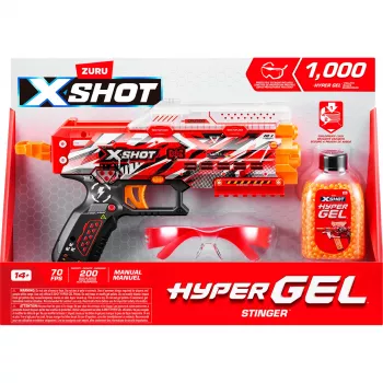 Pistolet na żele XSHOT HYPER GEL 36728 — wielokolorowy, waga 350,3 g, od 14 lat