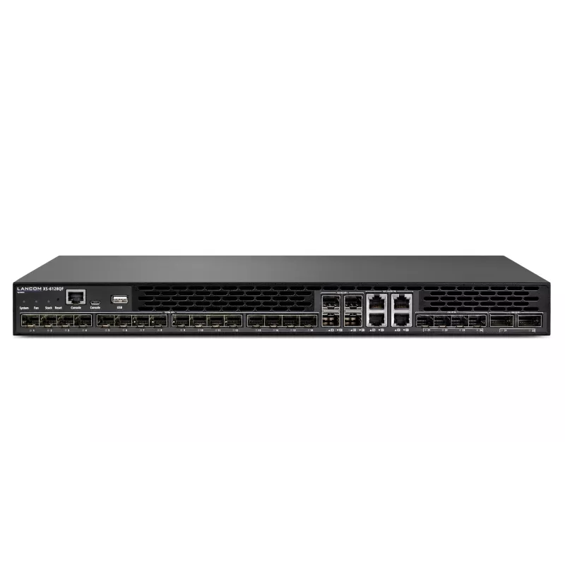 LANCOM XS-6128QF - Switch - L3 - zarządzany - 16 x 10 Gigabit SFP+ + 4 x combo 10 Gigabit SFP+/RJ-45 + 4 x Combo 25 Gigabit SFP28 (Uplink) + 2 x Combo 40 Gigabit QSFP+ (Uplink) - Luft