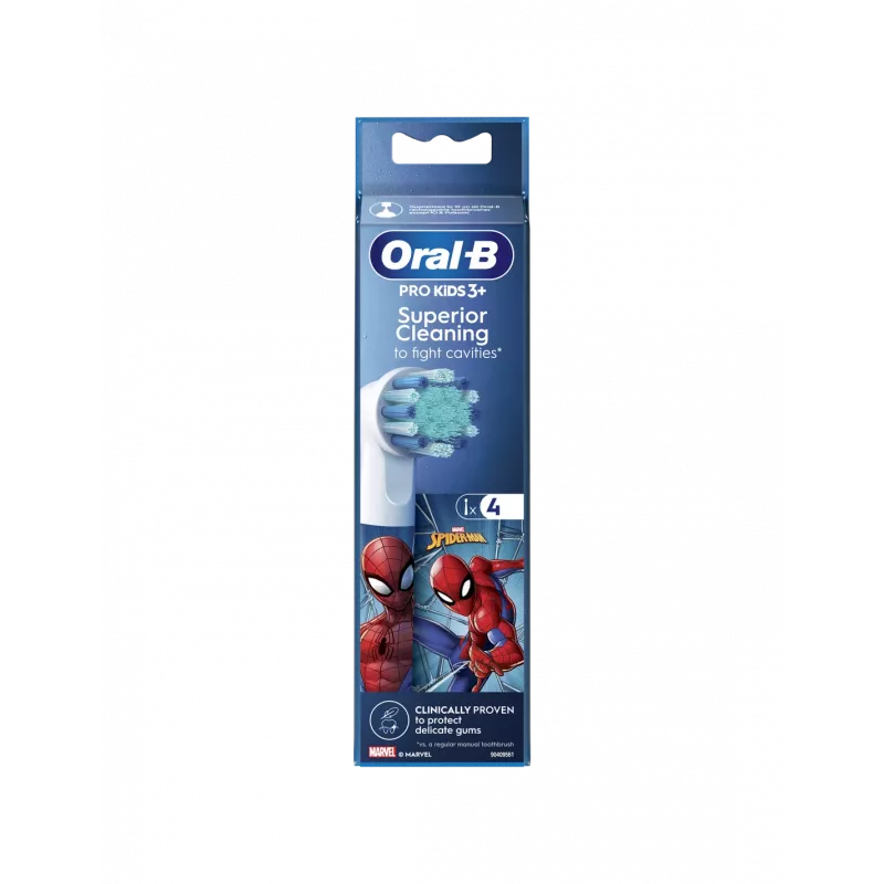 Wymienne główki szczoteczki Oral-B EB10-4 Kids Spiderman, 4 szt.