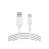 Kabel PVC USB-C na USB-A 15 cm Biały