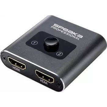SpeaKa Professional SP-BDS-120 1+2 Port HDMI-Switch Ultra HD-capable 3840 x 2160 Pixel (SP-9261376)