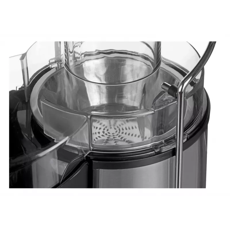 Sokowirówka CLATRONIC AE 3532 1000 W, obudowa ze stali nierdzewnej, pojemnik na miąższ 2 L, 2 prędkości, funkcja antykroplowa
