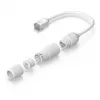 Kabel sieciowy Ubiquiti UACC-Cable-Extender-C6A RJ-45 Cat6a 0,185 m Biały