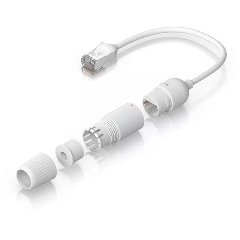 Kabel sieciowy Ubiquiti UACC-Cable-Extender-C6A RJ-45 Cat6a 0,185 m Biały