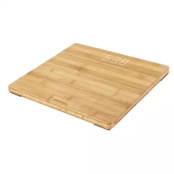 Soehnle Style Sense Bamboo Magic elektroniczna waga łazienkowa kwadratowa bambusowa (63880)