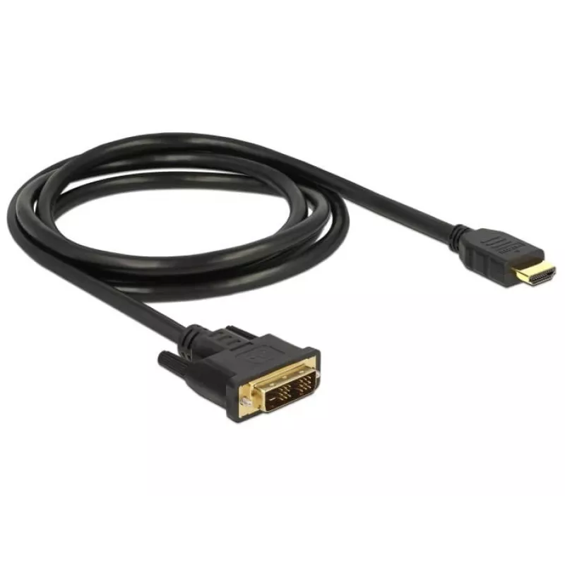 Przewód adaptera wideo DeLOCK 85583 1.5m DVI-D HDMI Typ A Czarny