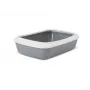Kuweta Savic IRIZ 42 cm z rantem — plastikowa toaleta dla kota, 420×310×125 mm, szara