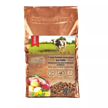 O'CANIS Premium Wołowina z prosem, ziemniakami i czerwoną burakiem - sucha karma dla psów - 12kg