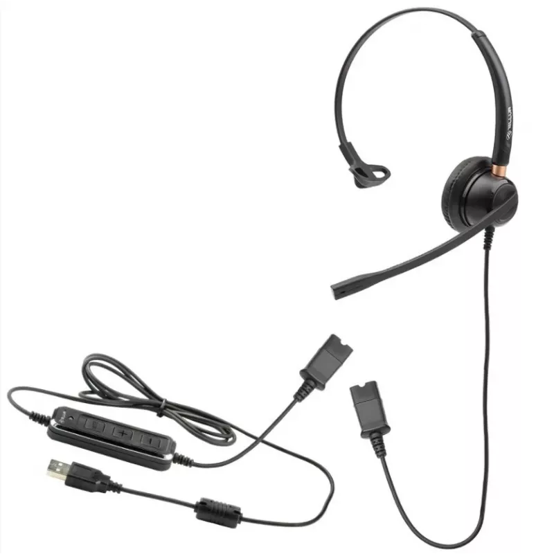 Słuchawki Tellur Voice 510N Monoaural USB Czarny