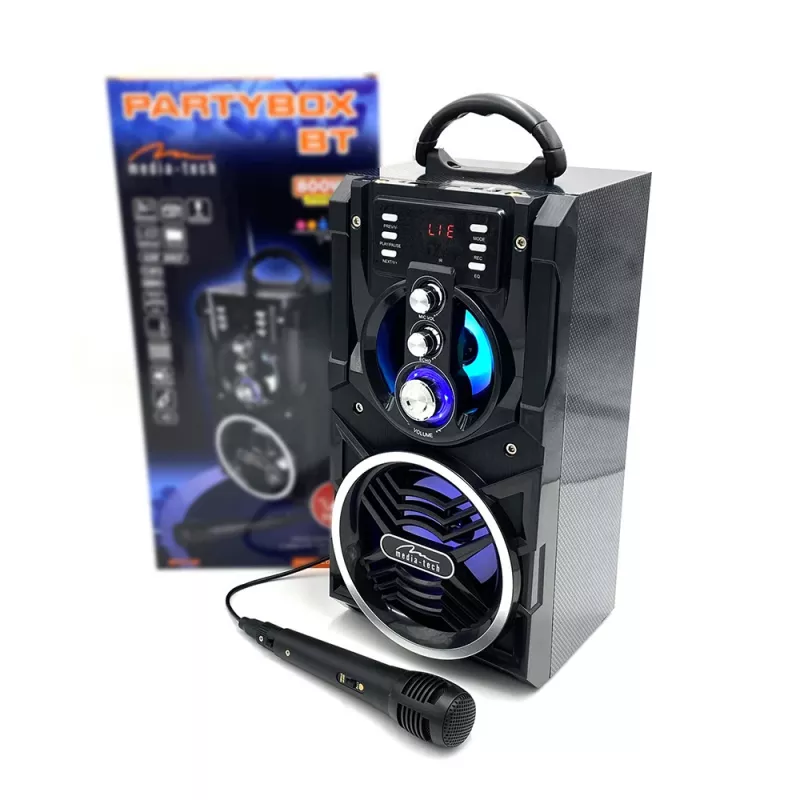 Głośnik stereo przenośny Media-Tech PARTYBOX BT MT3150 Czarny