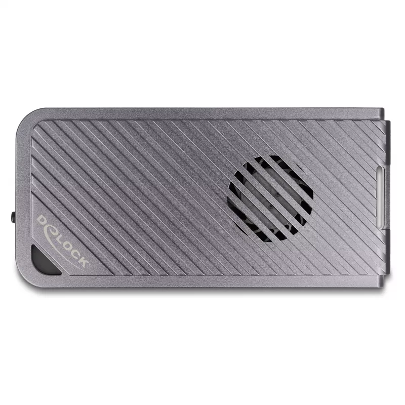 Obudowa SSD DELOCK 42025 na 1 x M.2 (PCIe, USB4 Gen4, USB-C) szara, aluminium