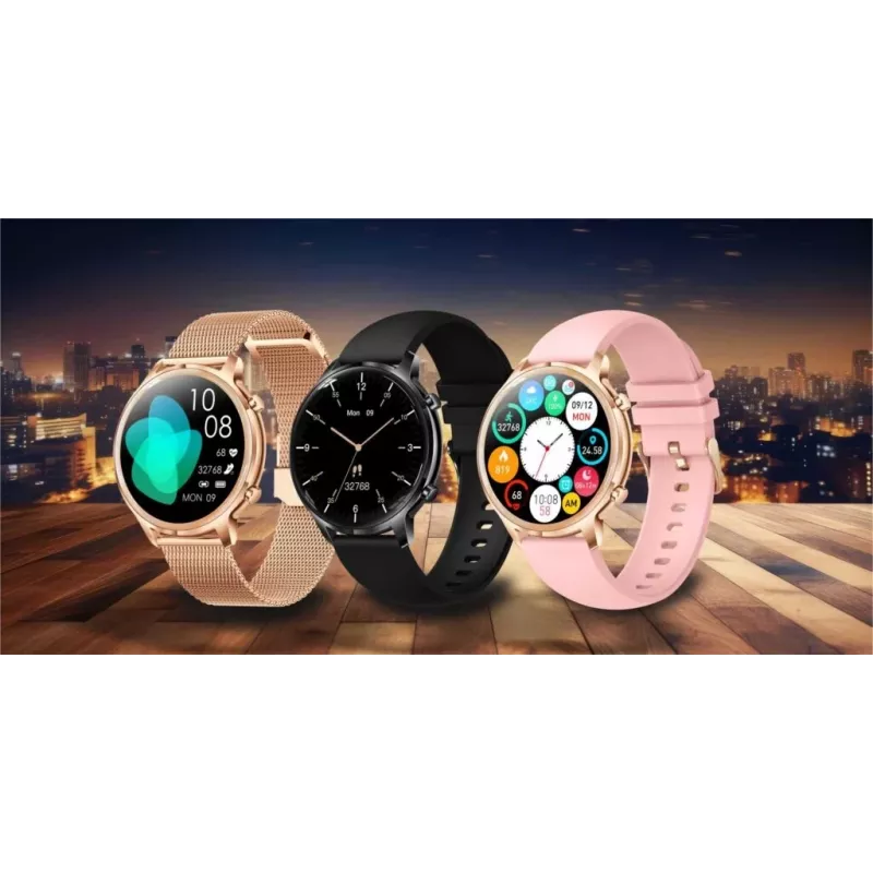 Smartwatch Manta Kelly 3.35 cm Różowy