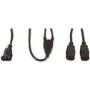 Kabel zasilający Tecline 580490 Czarny 1,8 m Wtyk C13 2 x Wtyk C13