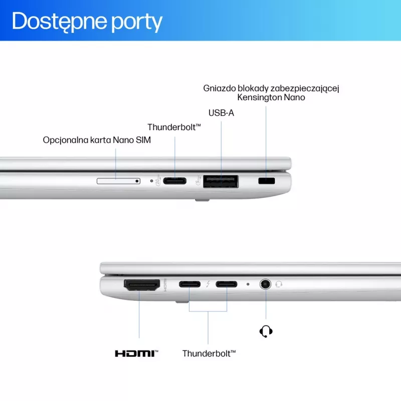 HP EliteBook X Flip G1i 14-calowy Notebook Nowej Generacji AI PC Copilot+ PC Hybryda (2w1) Ekran Dotykowy 512GB SSD Windows 11 Pro