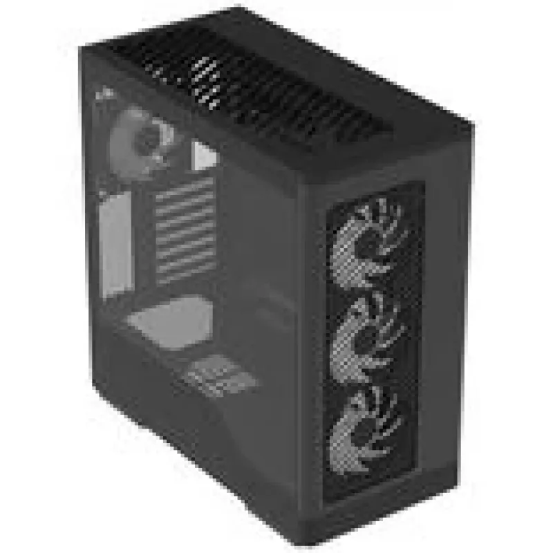 Obudowa komputerowa AEROCOOL D520A Midi-Tower ATX ze szkłem hartowanym RGB — czarna