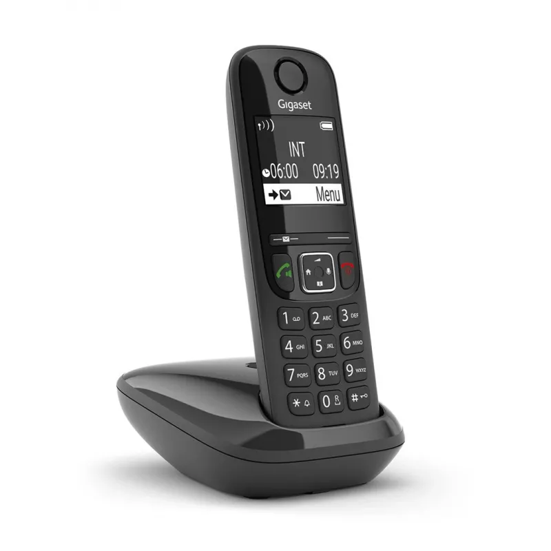 Analogowy/DECT telefon Gigaset AS690 Identyfikacja dzwoniącego Bezprzewodowa słuchawka Czarny