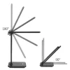 Lampa biurkowa LED MACLEAN MCE614B — ściemnialna, składane regulowane ramię, 9W, 3000K/4500K/6500K, czarna