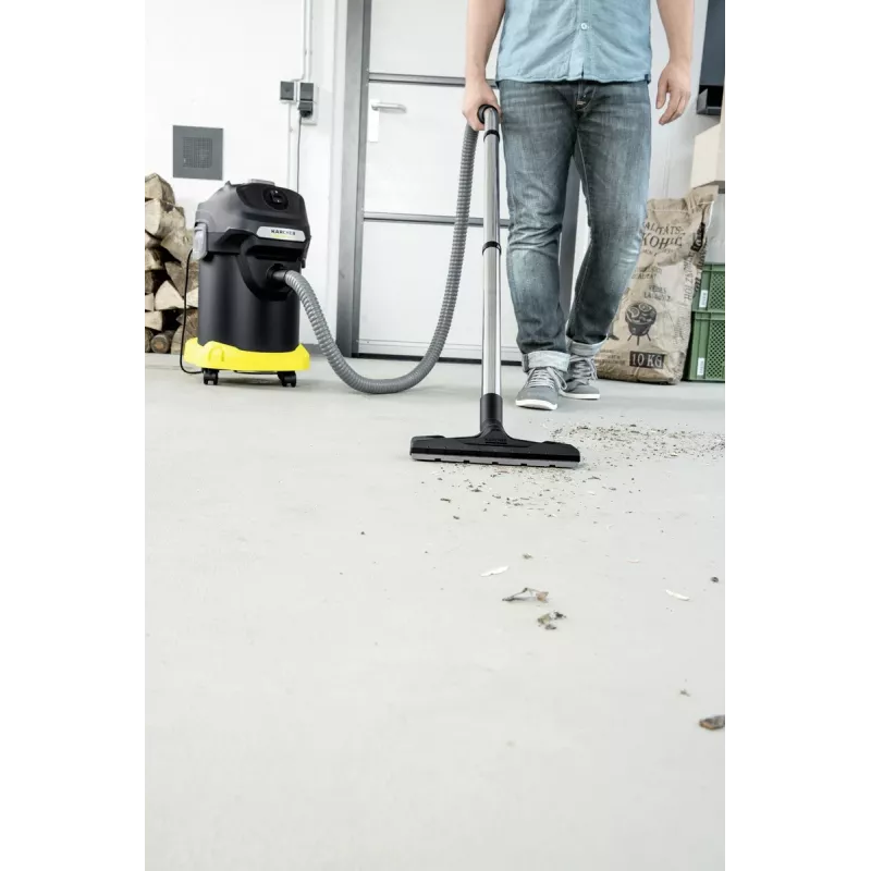 Odkurzacz do popiołu Karcher AD 4 Premium — 17 l, 600 W, bezworkowy, wąż metalowy, rura chromowana