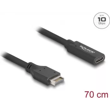 Kabel DeLOCK USB Type-E Key A 20-pin męski na USB Type-C żeński 70 cm