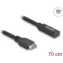 Kabel DeLOCK USB Type-E Key A 20-pin męski na USB Type-C żeński 70 cm