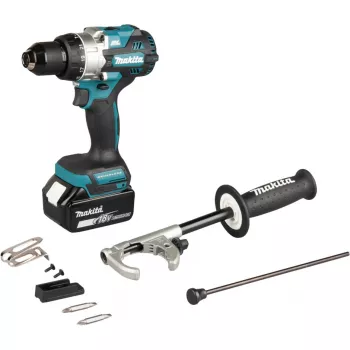 Cordless Impact Drill Driver DHP492RTJ, 18Volt (Niebieski/Czarny, 2x Lithium-Ion-Battery 5,0Ah, MAKPAC Gr.2)