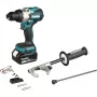 Cordless Impact Drill Driver DHP492RTJ, 18Volt (Niebieski/Czarny, 2x Lithium-Ion-Battery 5,0Ah, MAKPAC Gr.2)