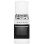 Kuchenka elektryczno-gazowa MPM MPM-56-KGM-04, 4 palniki, 56 cm, piekarnik elektryczny, czarny