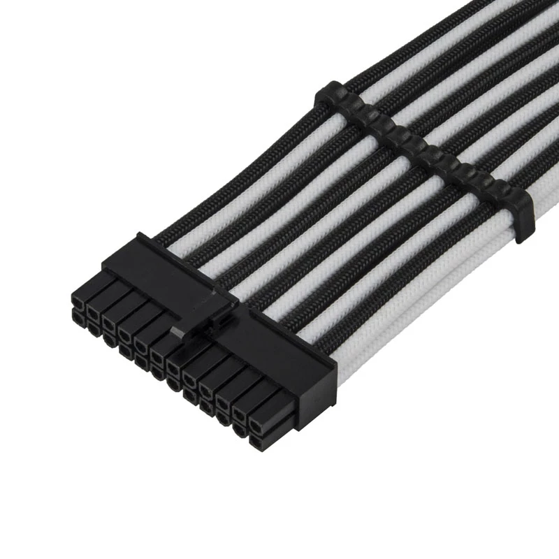 Przedłużacz ATX SILVERSTONE SST-PP07E-MBBW 30 cm czarno-biały