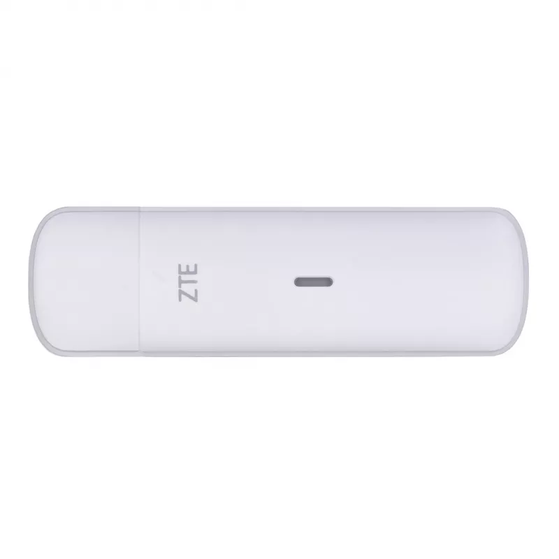 Modem komórkowy USB ZTE MF833N, przenośna obudowa USB, 4G LTE-FDD/TDD do 150 Mbps, obsługa HSUPA/2G, gniazdo microSD, biały