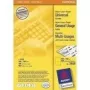 Samoprzylepna etykieta do drukarki Avery Coloured Labels Żółty 105 x 148 mm