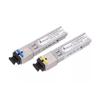 Para transceiverów światłowodowych SFP WDM Extralink 1.25G 1310/1550nm jednomodowy 3km SC DOM