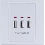 Gniazdko elektryczne z USB ShiverPeaks BS60065 Białe