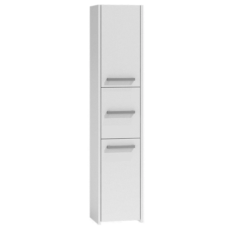 Szafka łazienkowa Top e shop S43 BIEL — wolnostojąca, 6 półek, 400×300×1700 mm, biała