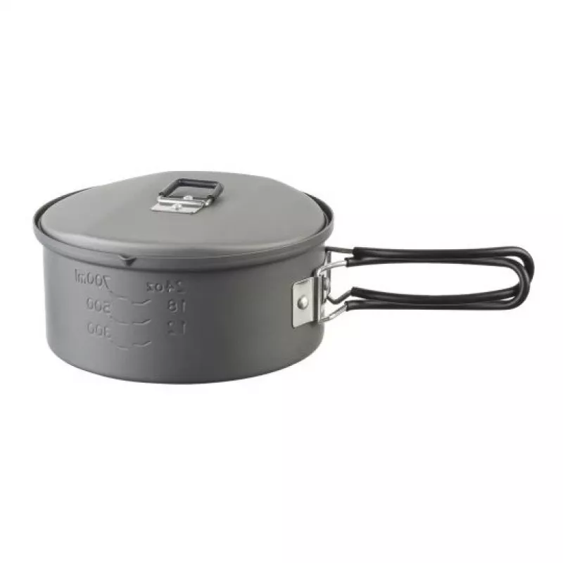 Naczynie kempingowe ESBIT PT1100HA — garnek aluminiowy 1,1 l, Ø14,8 cm, 227 g, czarny