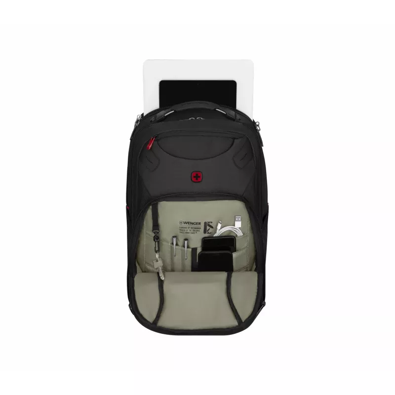 Casual backpack Wenger SwissGear Cosmic Czarny Polyester PVC rPET